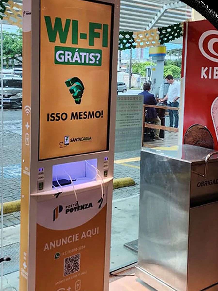Totem Santa Carga instalado em São Paulo/SP